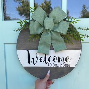 WELCOME to our home door round